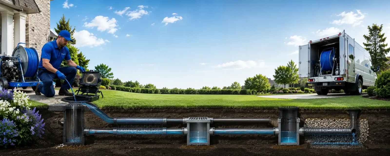 Outdoor drain cleaning information for Springville, PA